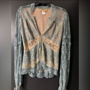 Ema Savahl Lace Long Sleeve Top